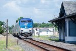 The westbound Sunset Limited approaches the old Liberty Depot 